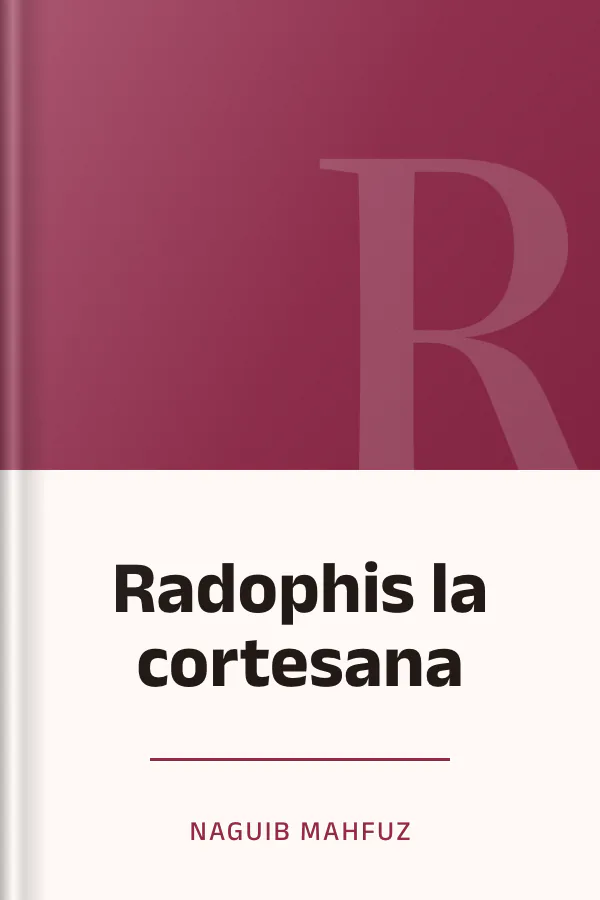 Radophis la cortesana de Naguib Mahfuz, portada del libro