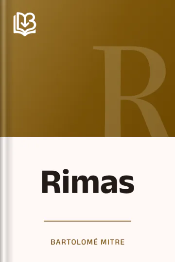 Rimas de Bartolomé Mitre, portada del libro