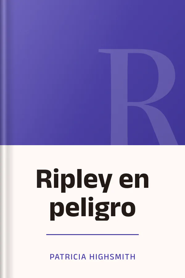 Ripley en peligro de Patricia Highsmith, portada del libro