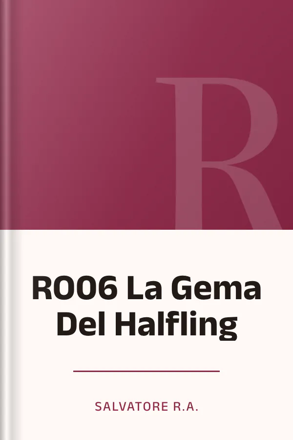 RO06 La Gema Del Halfling de Salvatore R.A., portada del libro