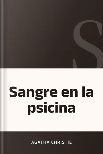 Sangre en la psicina de Agatha Christie, portada del libro
