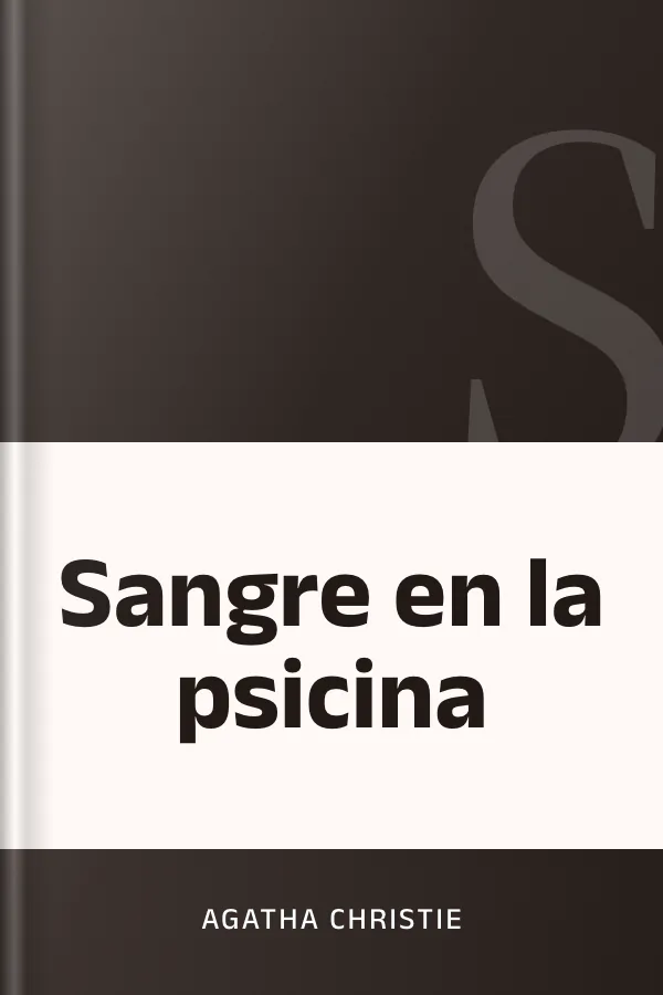 Sangre en la psicina de Agatha Christie, portada del libro