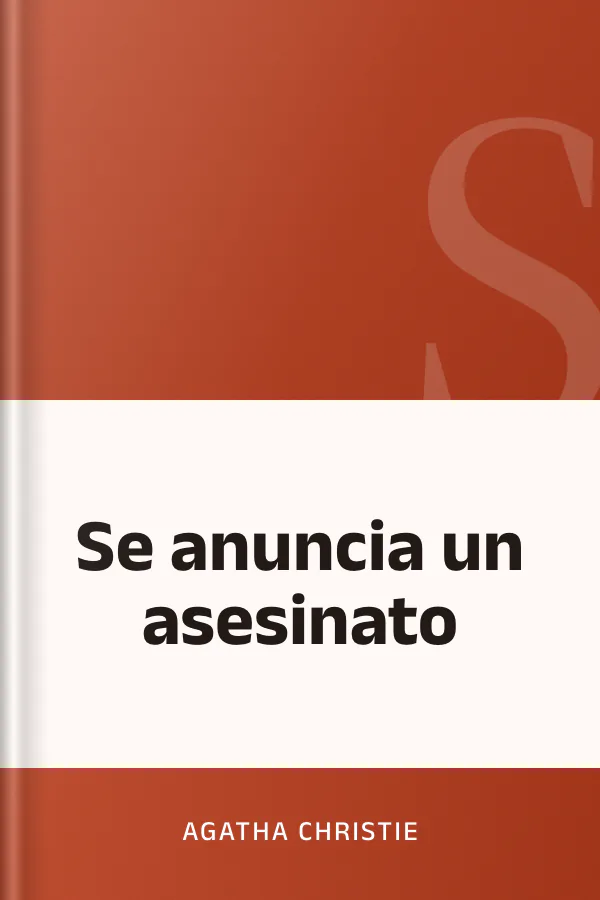 Se anuncia un asesinato de Agatha Christie, portada del libro