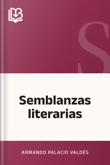 Semblanzas literarias de Armando Palacio Valdés, portada del libro
