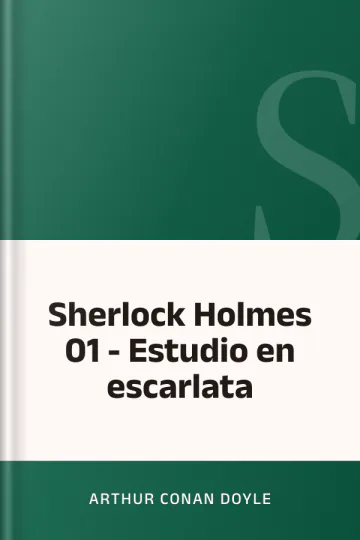 Sherlock Holmes 01 - Estudio en escarlata de Arthur Conan Doyle, portada del libro
