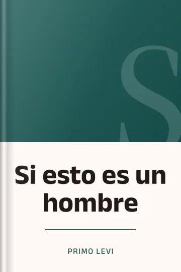 Si esto es un hombre de Primo Levi, portada del libro