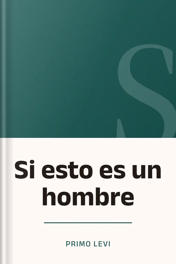 Si esto es un hombre de Primo Levi, portada del libro