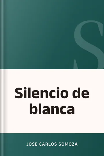 Silencio de blanca de Jose Carlos Somoza, portada del libro