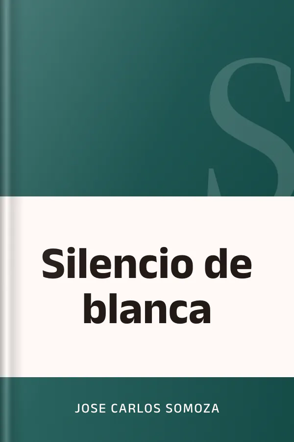 Silencio de blanca de Jose Carlos Somoza, portada del libro