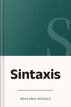 Sintaxis - Apolonio Díscolo