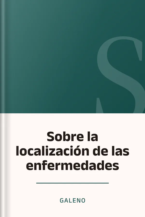 Sobre la localización de las enfermedades de Galeno, portada del libro