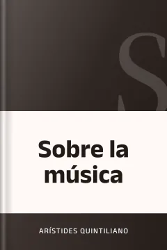 Sobre la música - Arístides Quintiliano