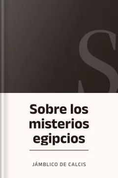 Sobre los misterios egipcios - Jámblico de Calcis