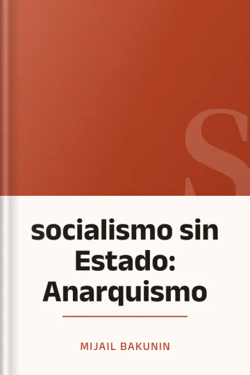 socialismo sin Estado: Anarquismo de Mijail Bakunin, portada del libro