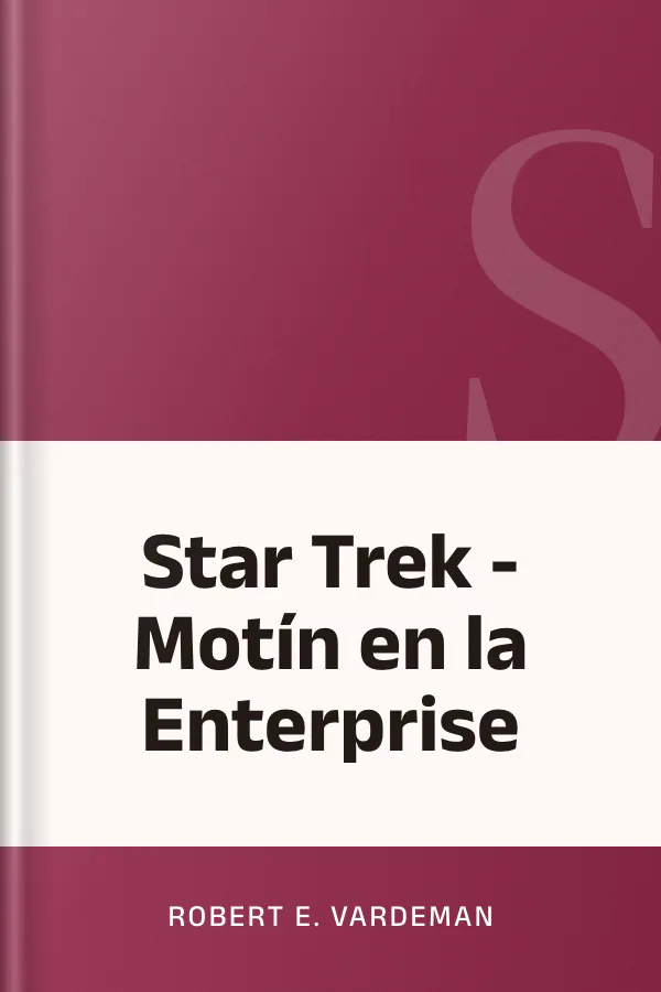 Star Trek - Motín en la Enterprise de Robert E. Vardeman, portada del libro