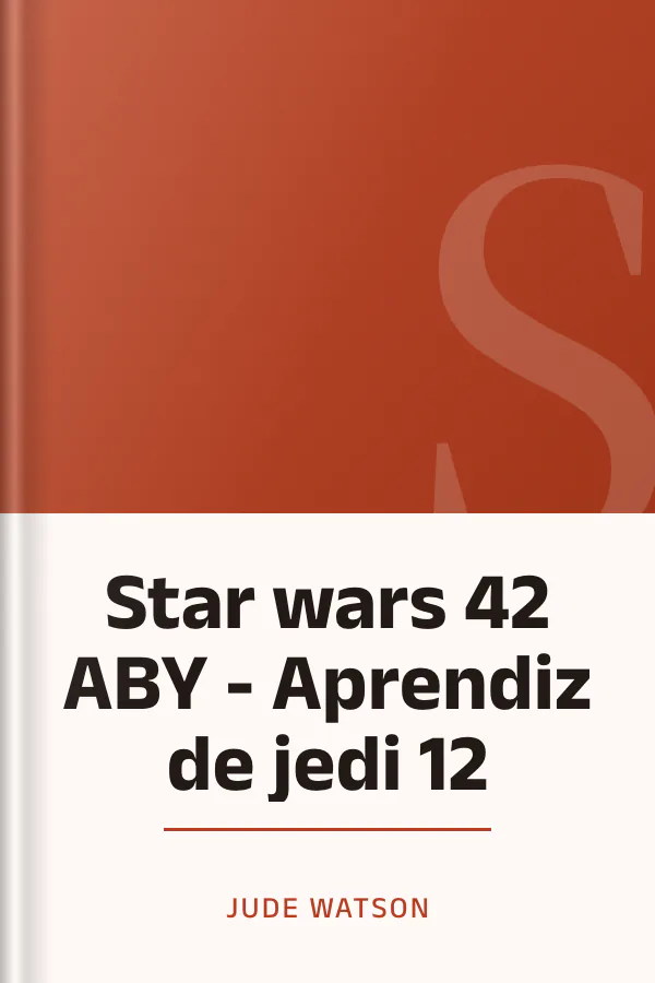 Star wars 42 ABY - Aprendiz de jedi 12 de Jude Watson, portada del libro