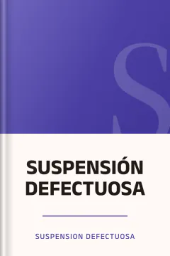 SUSPENSIÓN DEFECTUOSA - suspension defectuosa