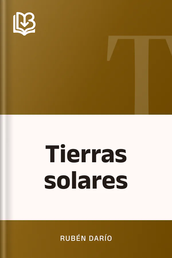 Tierras solares de Rubén Darío, portada del libro