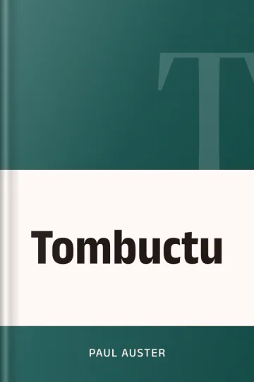 Tombuctu de Paul Auster, portada del libro