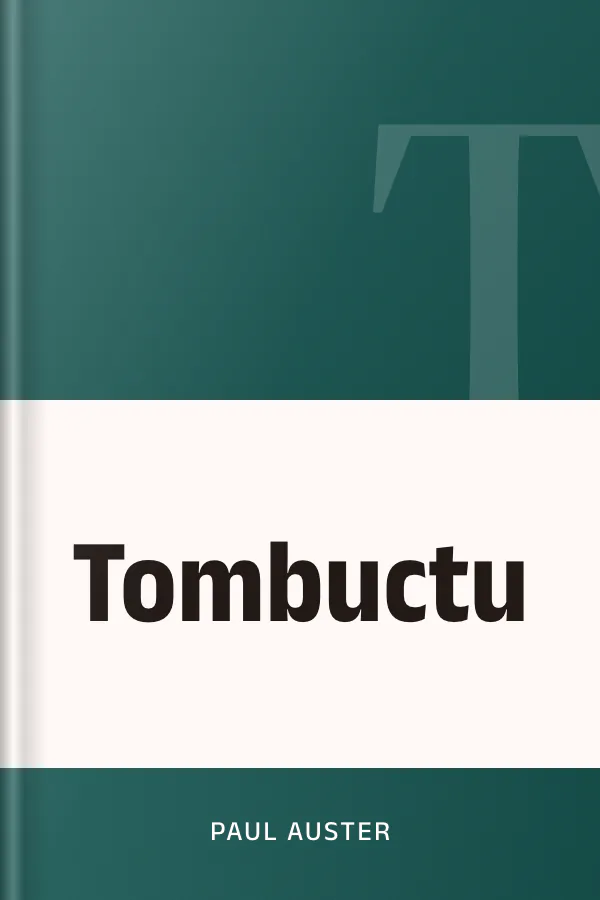 Tombuctu de Paul Auster, portada del libro
