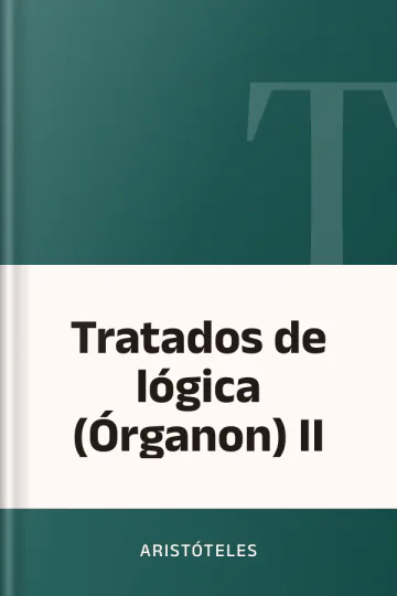 Tratados de lógica (Órganon) II de Aristóteles, portada del libro