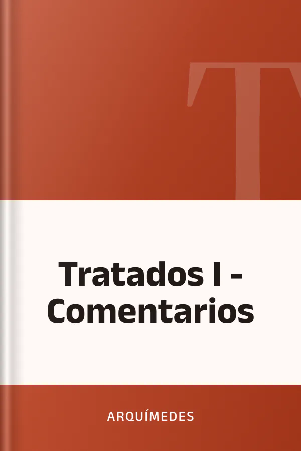 Tratados I - Comentarios de Arquímedes, portada del libro