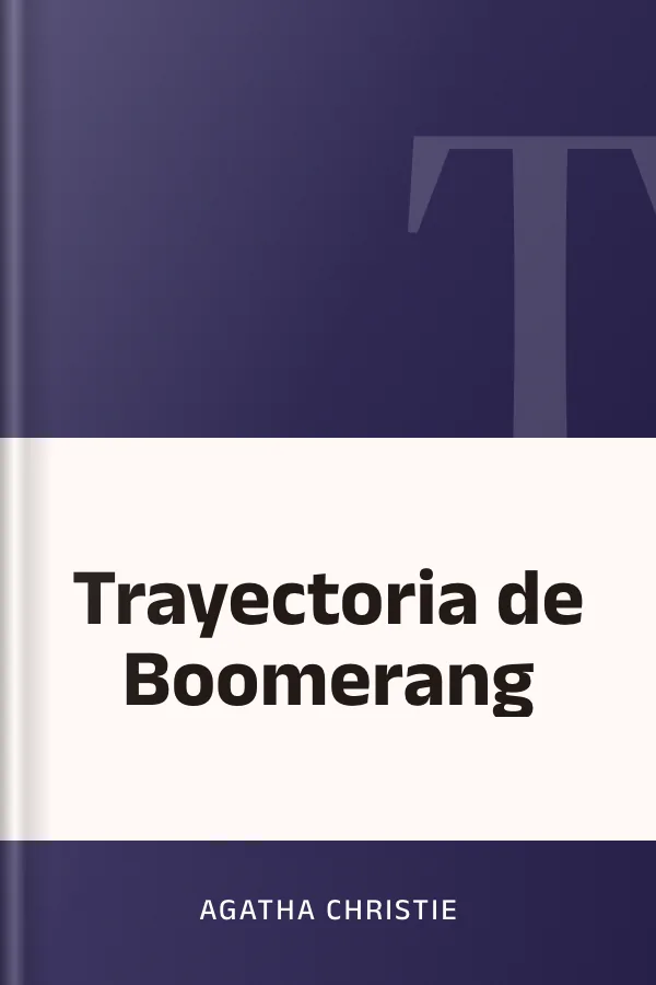 Trayectoria de Boomerang de Agatha Christie, portada del libro