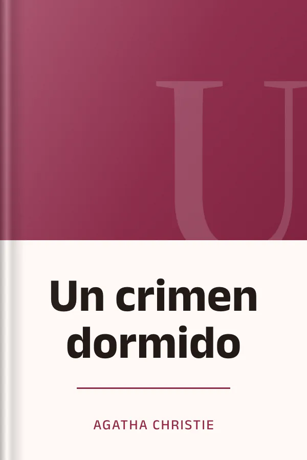 Un crimen dormido de Agatha Christie, portada del libro