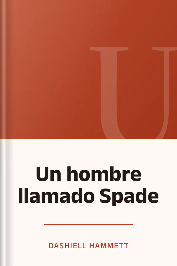 Un hombre llamado Spade de Dashiell Hammett, portada del libro