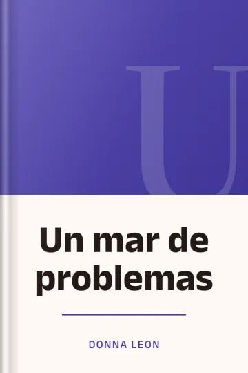 Un mar de problemas de Donna Leon, portada del libro