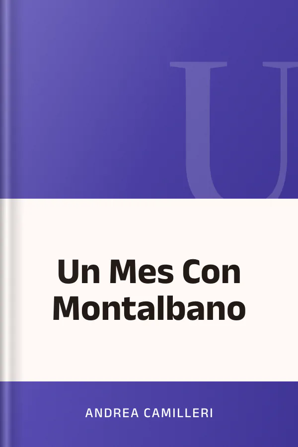 Un Mes Con Montalbano de Andrea Camilleri, portada del libro