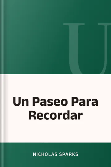 Un Paseo Para Recordar de Nicholas Sparks, portada del libro