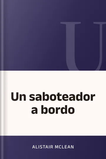 Un saboteador a bordo de Alistair McLean, portada del libro