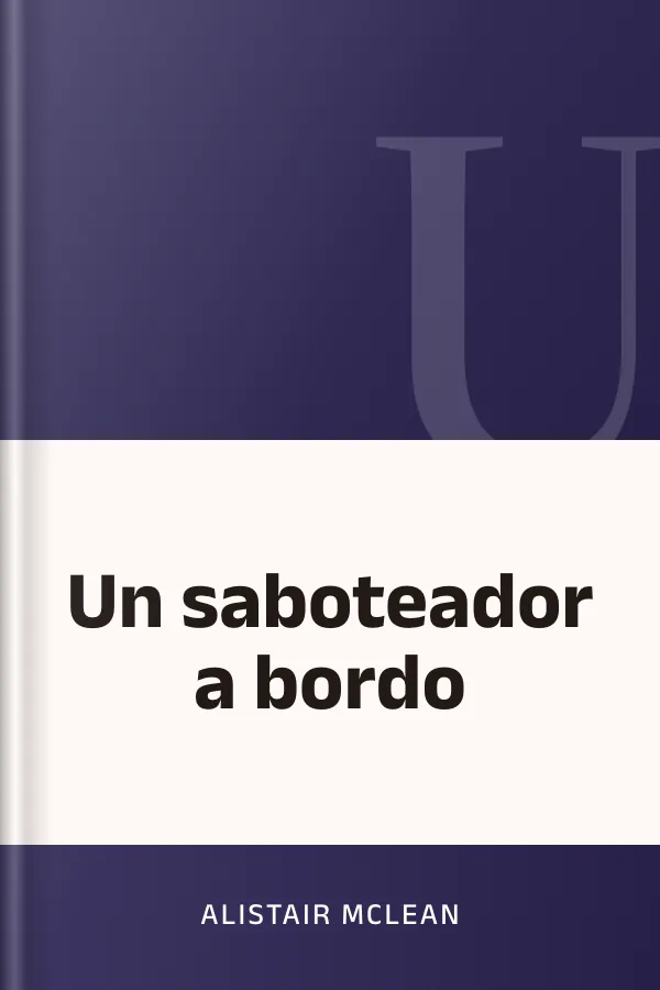 Un saboteador a bordo de Alistair McLean, portada del libro