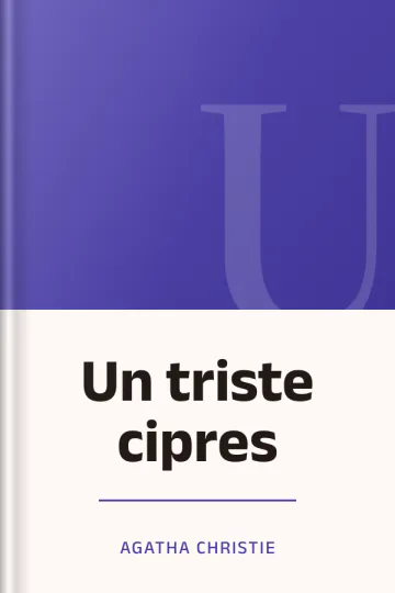 Un triste cipres de Agatha Christie, portada del libro