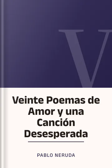 Veinte Poemas de Amor y una Canción Desesperada de Pablo Neruda, portada del libro