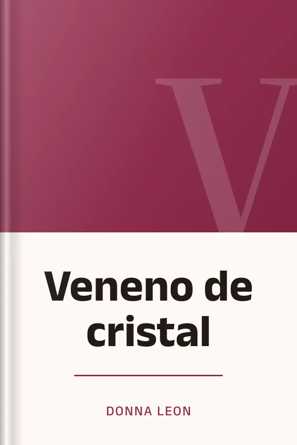 Veneno de cristal de Donna Leon, portada del libro