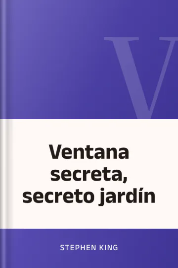 Ventana secreta, secreto jardín de Stephen King, portada del libro