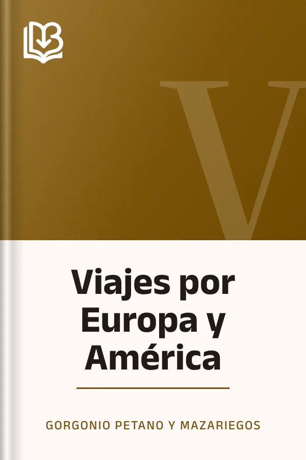 Viajes por Europa y América de Gorgonio Petano y Mazariegos, portada del libro