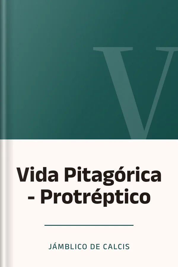 Vida Pitagórica - Protréptico de Jámblico de Calcis, portada del libro
