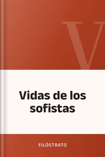 Vidas de los sofistas de Filóstrato, portada del libro