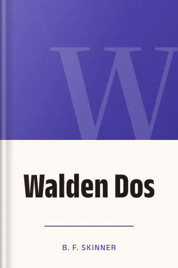 Walden Dos de B. F. Skinner, portada del libro