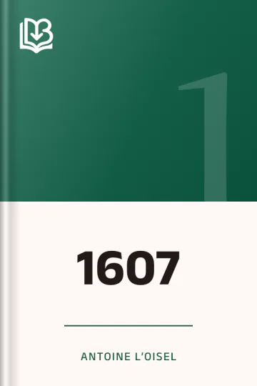1607 d’Antoine L’Oiſel, couverture du livre