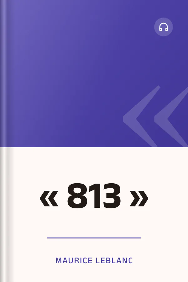 « 813 » de Maurice Leblanc, couverture du livre