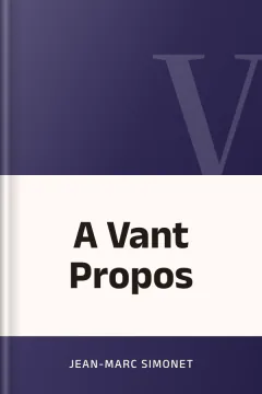 A Vant Propos - Jean-Marc Simonet