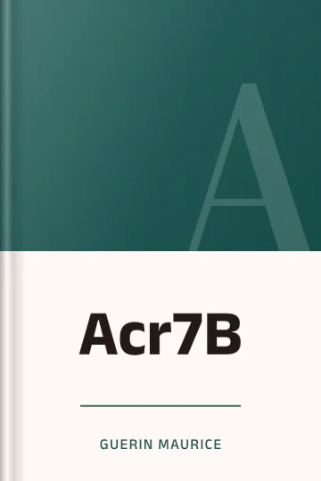 Acr7B de Guerin Maurice, couverture du livre