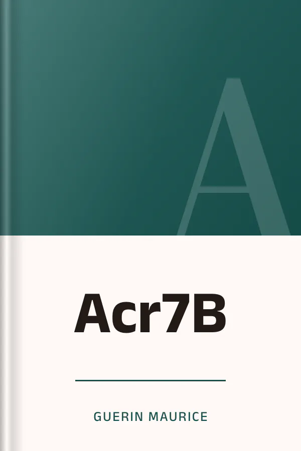 Acr7B de Guerin Maurice, couverture du livre