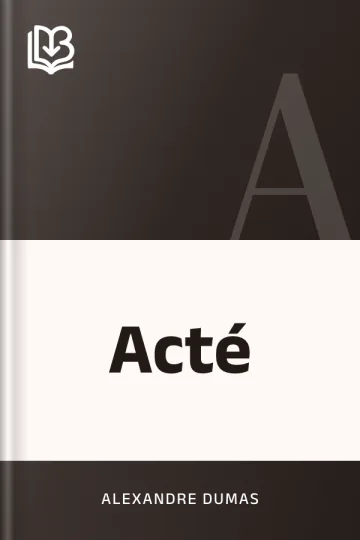 Acté d’Alexandre Dumas, couverture du livre