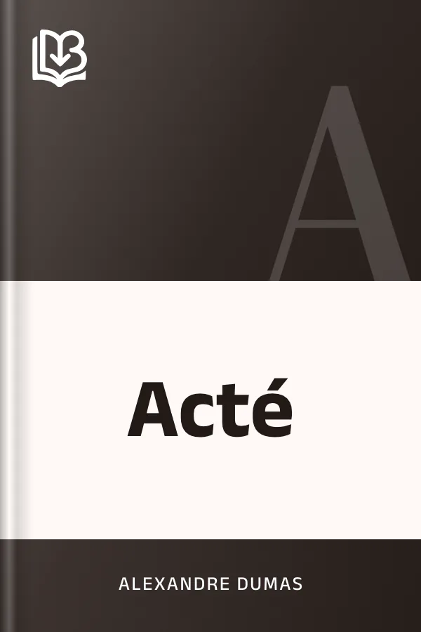 Acté d’Alexandre Dumas, couverture du livre
