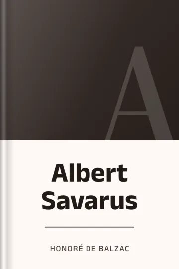 Albert Savarus d’Honoré de Balzac, couverture du livre